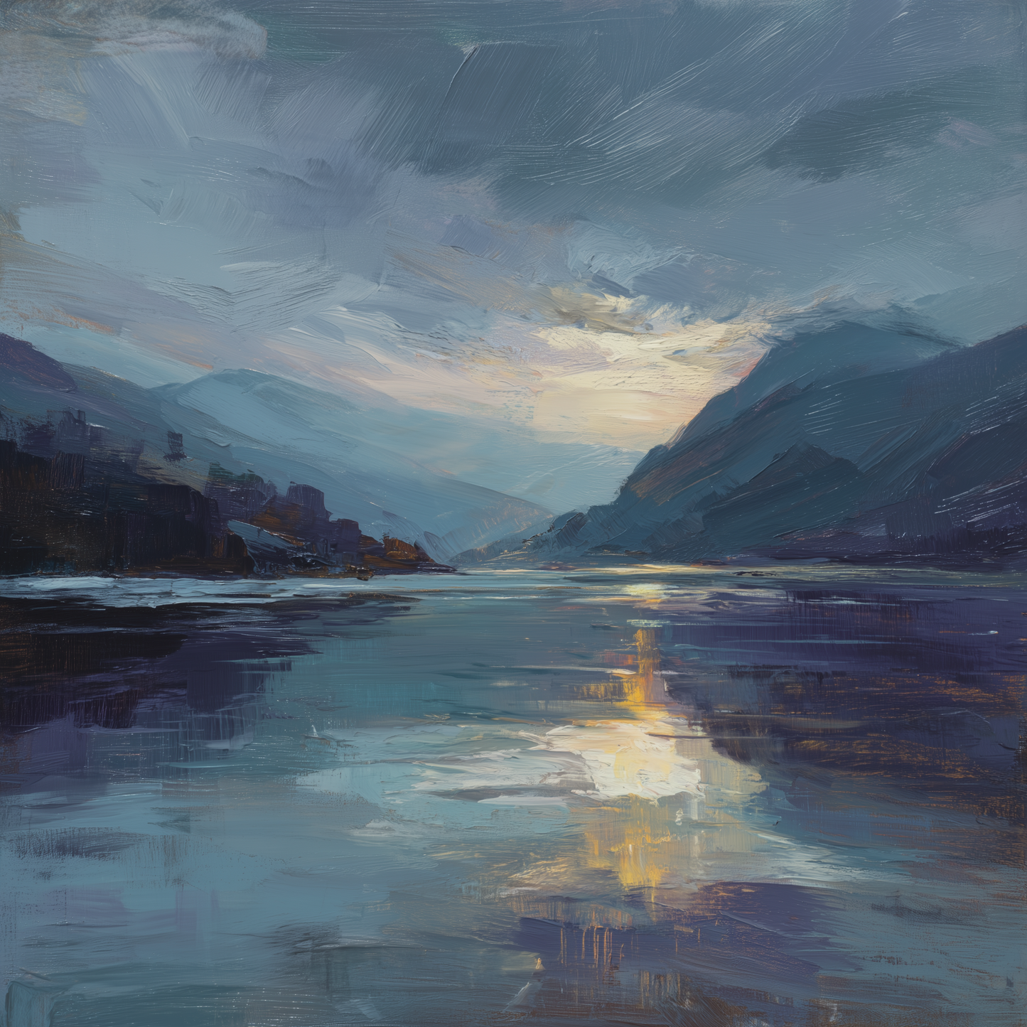 Obscure Gray Canvas for Elegant Home Decor | Modern Art