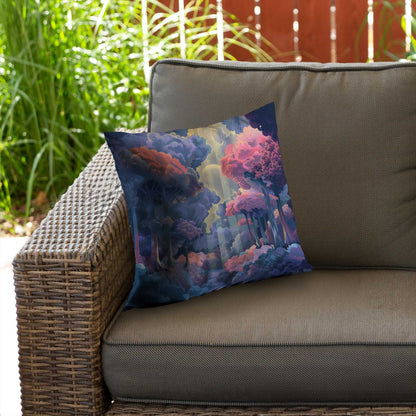 Beams Poly Twill Throw Pillow - Stylish Home Decor Accent