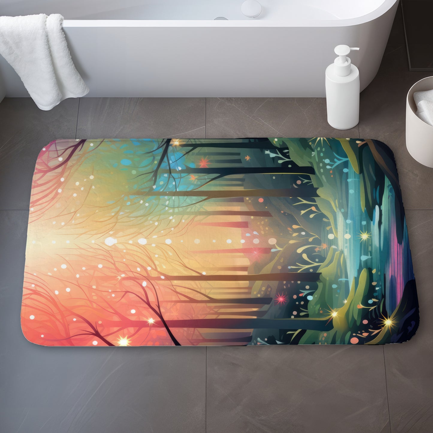 Magical forest - 17"x24" Bath mat
