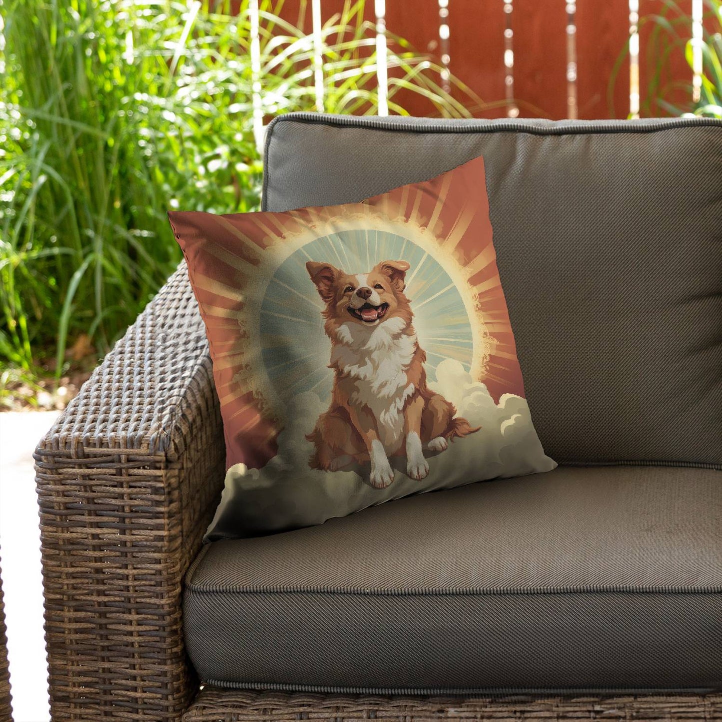 Pats and smiles - Throw pillow - Print on demand