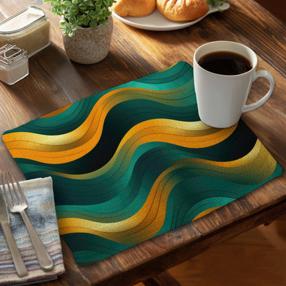 Voluptuous Braided Polyester Placemat for Elegant Home Decor