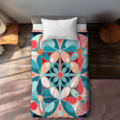 Sweet Curves Turquoise Duvet Cover | Stylish Home Decor