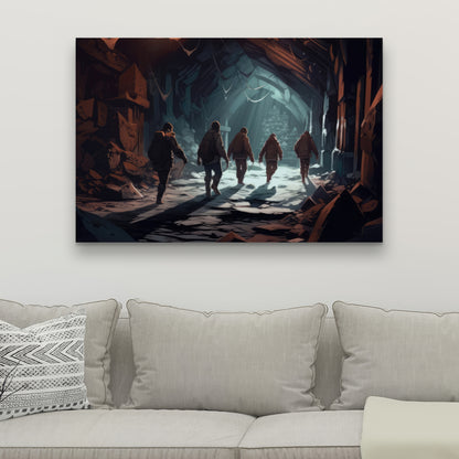 The catacombs - 32"x32" Canvas
