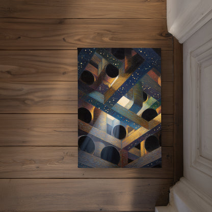 Pipe Dream Gray Indoor Outdoor Door Mat | Home Decor Accent