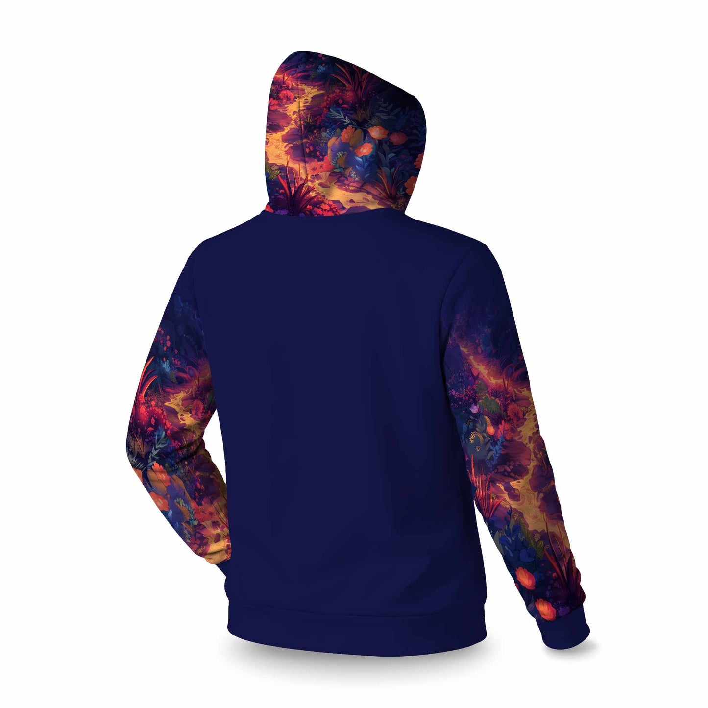 Burning Flowers Sleevie Pullover Hoodie | Stylish Apparel
