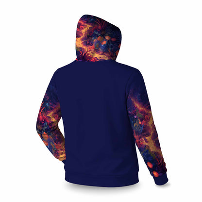 Burning Flowers Sleevie Pullover Hoodie | Stylish Apparel