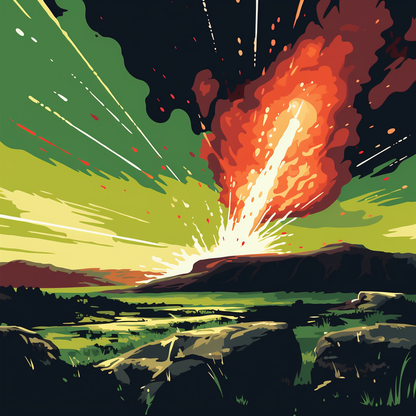 The Crash - Black Round Outdoor Area Rug for Home Decor