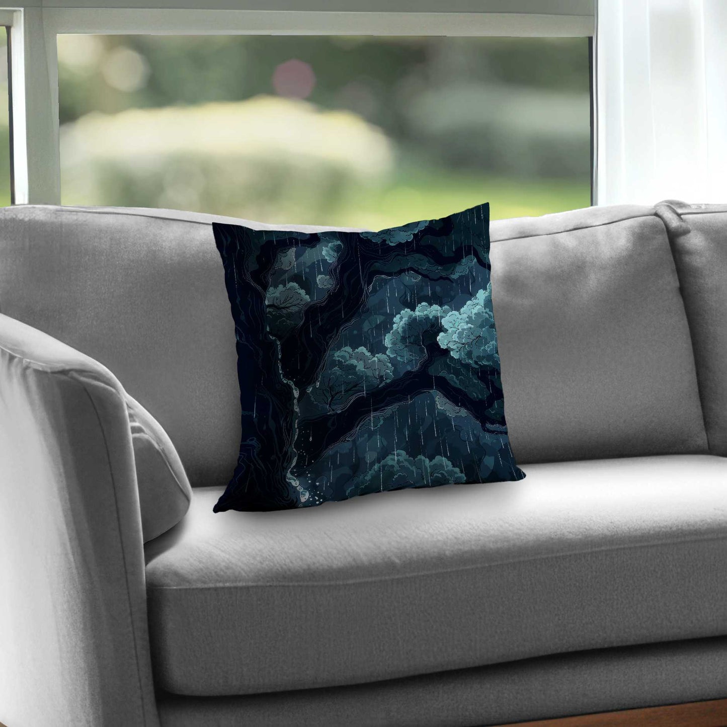 Canopy Poly Twill Throw Pillow - Stylish Home Decor Accent