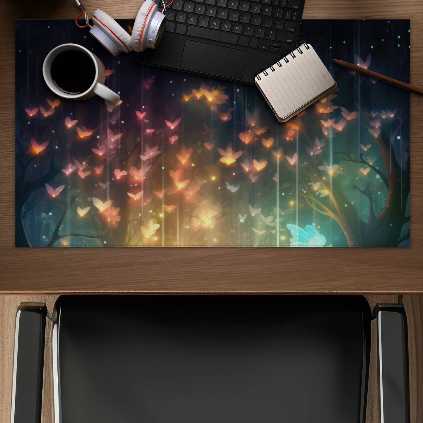 A dream come true - Black desk mat for stylish home decor