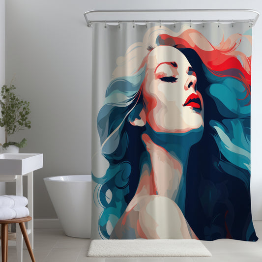 Beauty at its purest - Red Shower Curtain for Home Decor