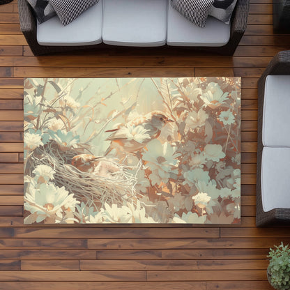 The Nest Yellow Outdoor Area Rug | Stylish Design