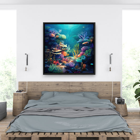 Filled with life - 36"x36" Framed canvas