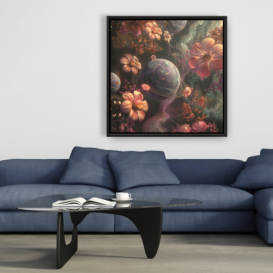 Flower space - 36"x36" Framed canvas