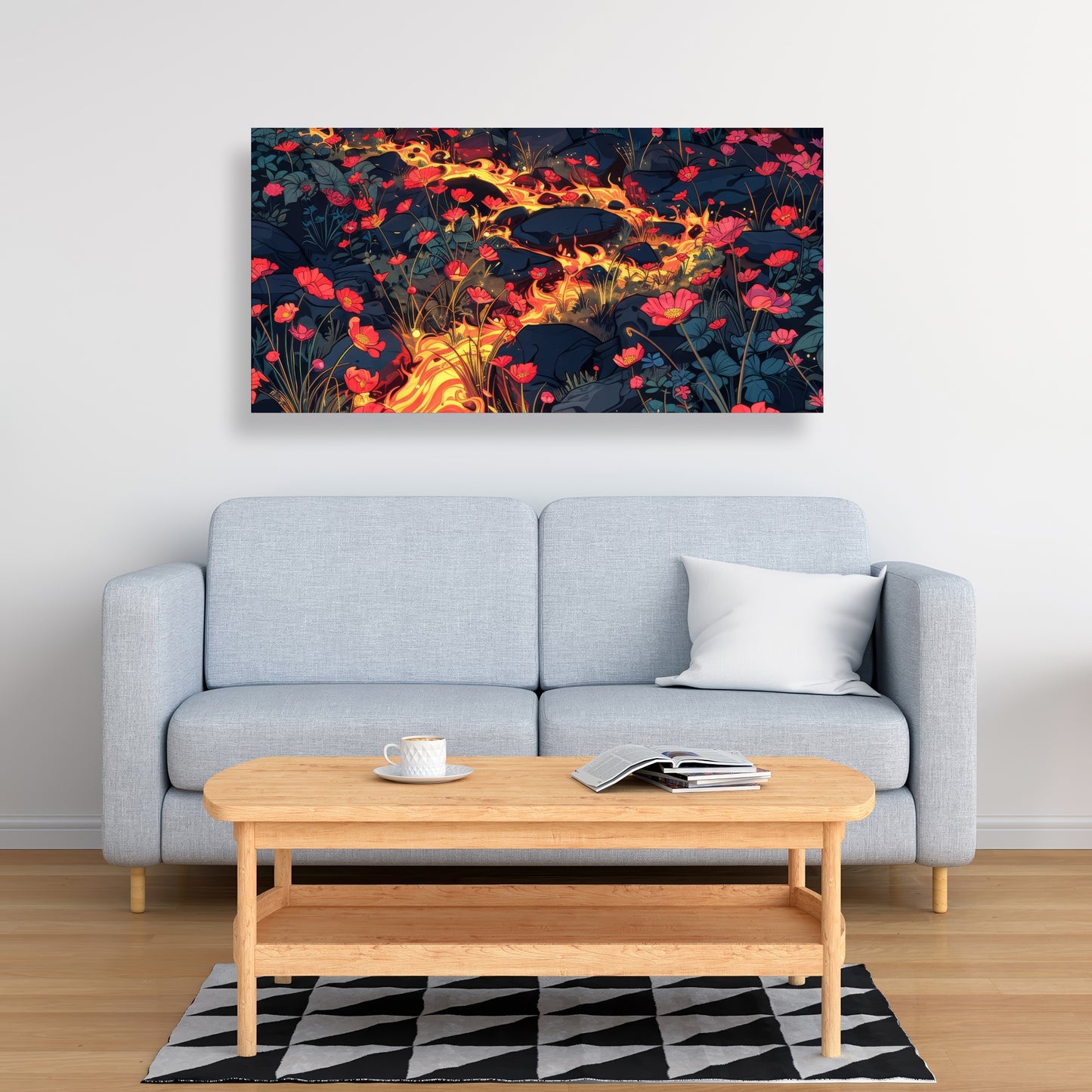 Dodging nature - 32"x32" Canvas