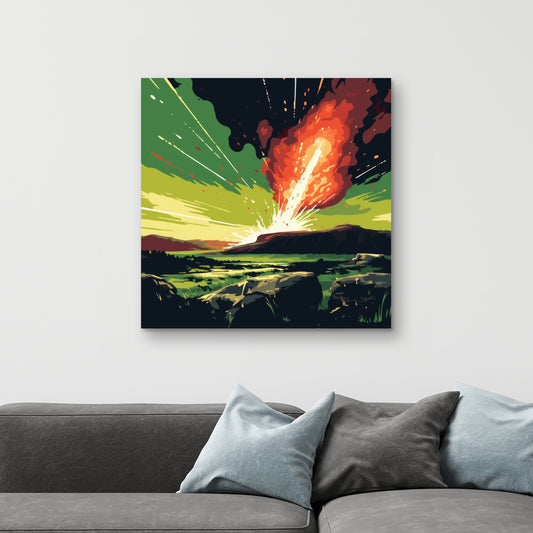 The crash - 32"x32" Canvas