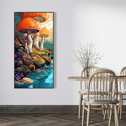 Wisdom Inbound - Orange Framed Canvas for Home Decor