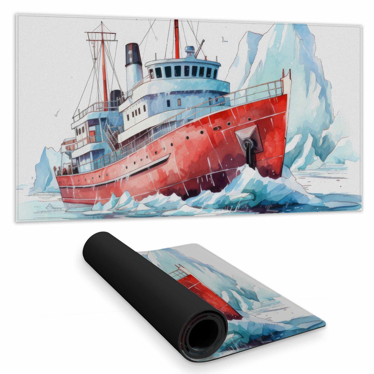 Tapis de bureau brise-glace | Accessoire de décoration d'intérieur élégant