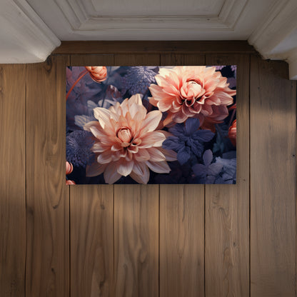 Pink and Purple Coral Indoor Outdoor Door Mat | Home Decor