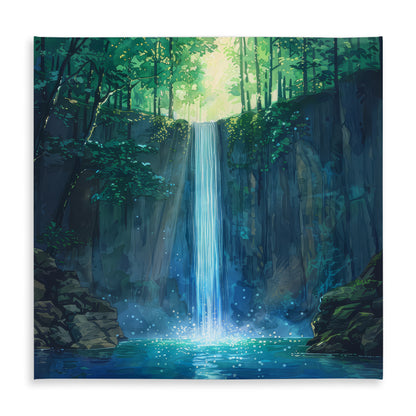 Waterfall Green Indoor Outdoor Tablecloth for Home Decor