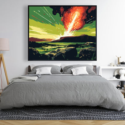 The crash - 36"x36" Framed canvas