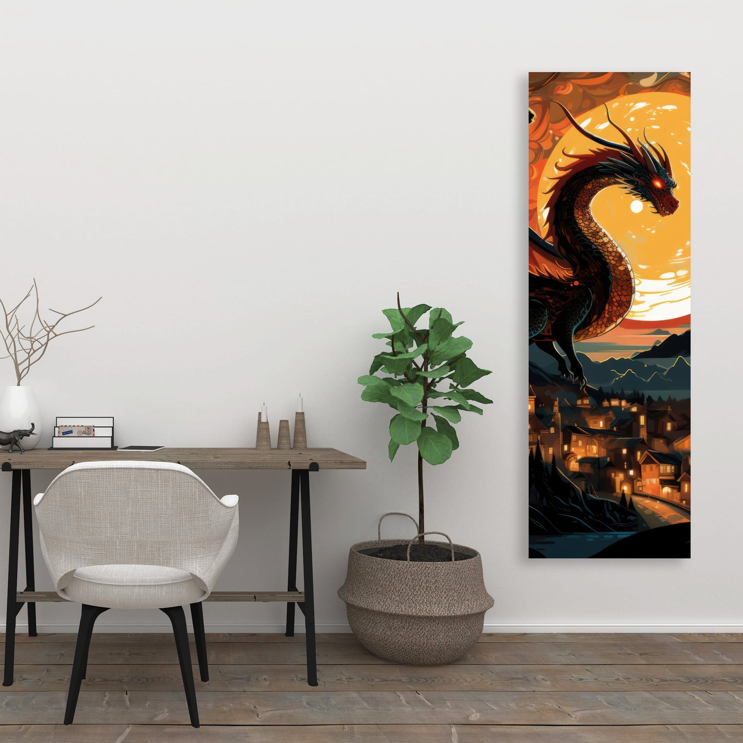 Imminent destruction - 32"x32" Canvas