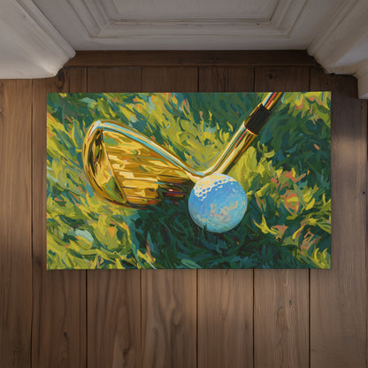 Golden club Modern Sports Indoor Outdoor Door Mat | Decor