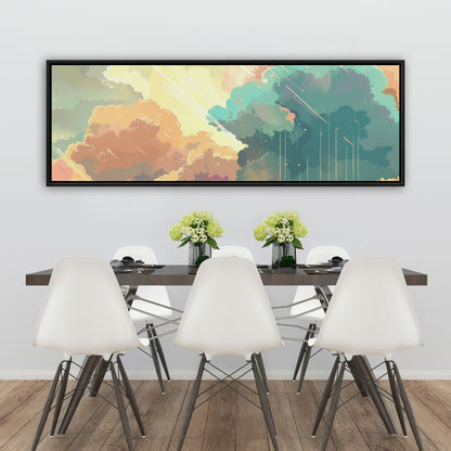 Crystal winds - 36"x36" Framed canvas