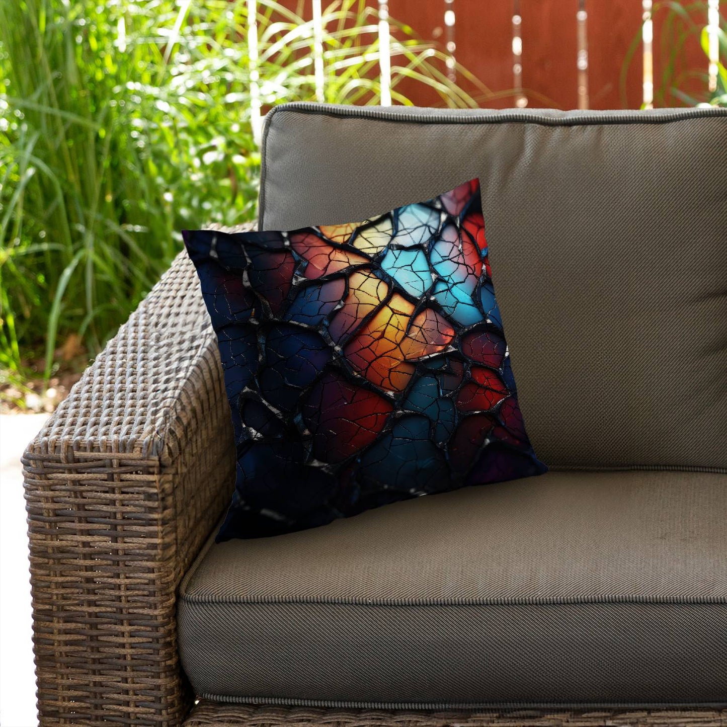 Oil shade - Throw pillow - Print on demand