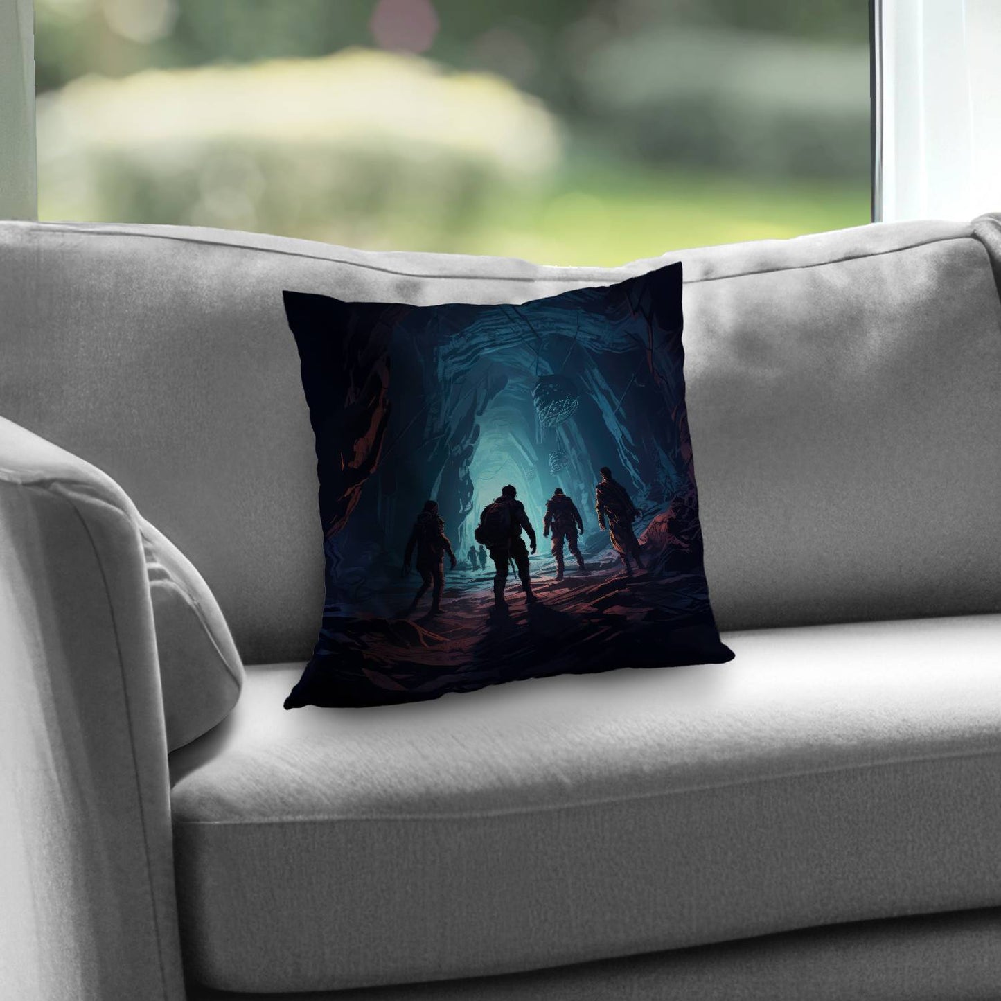 Coussin décoratif en sergé de polyester Secret Society | Décoration d'intérieur élégante