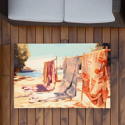 Warm Sands - Orange Outdoor Area Rug for Home Decor