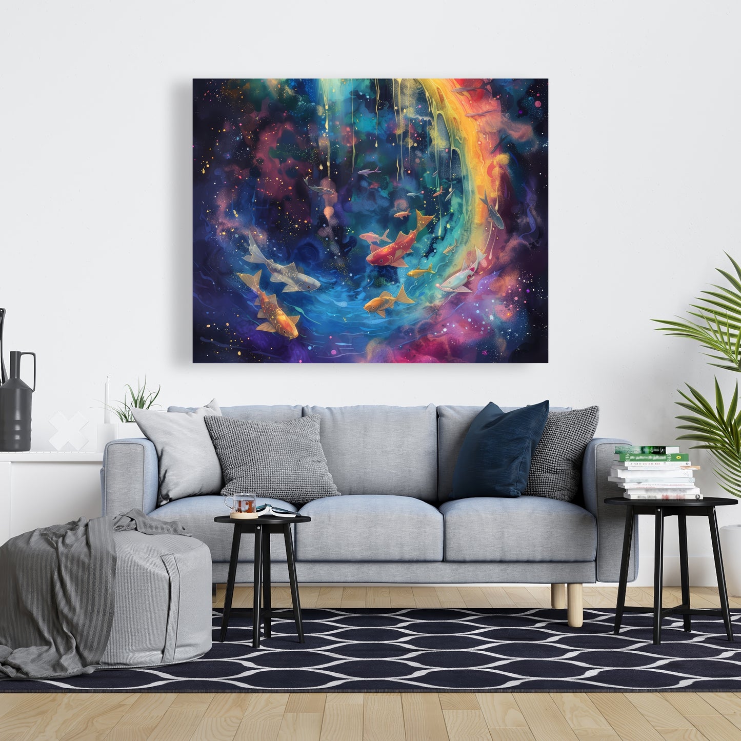 Milky Wave - Red Canvas Art for Stunning Home Decor