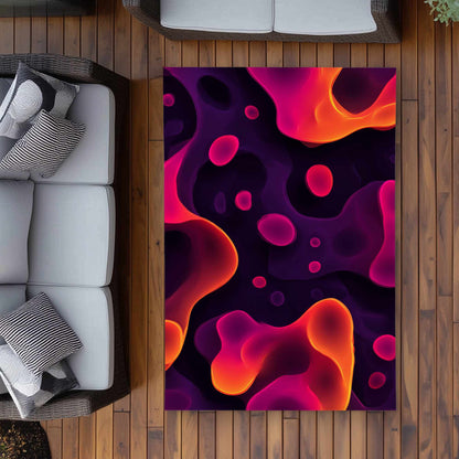 Tapis d'extérieur Luminous Flow Veins | Accessoire de décoration intérieure