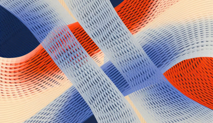 Abstract Threading Blue Outdoor Area Rug | Home Decor Accent