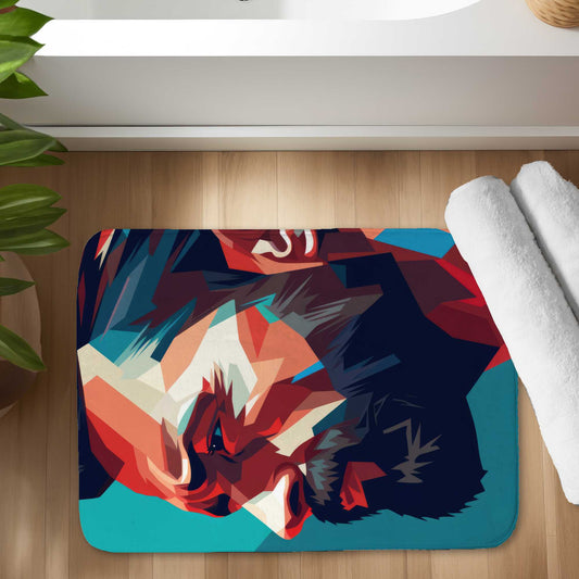 Hopeful Turquoise Bath Mat | Stylish Home Decor Accent