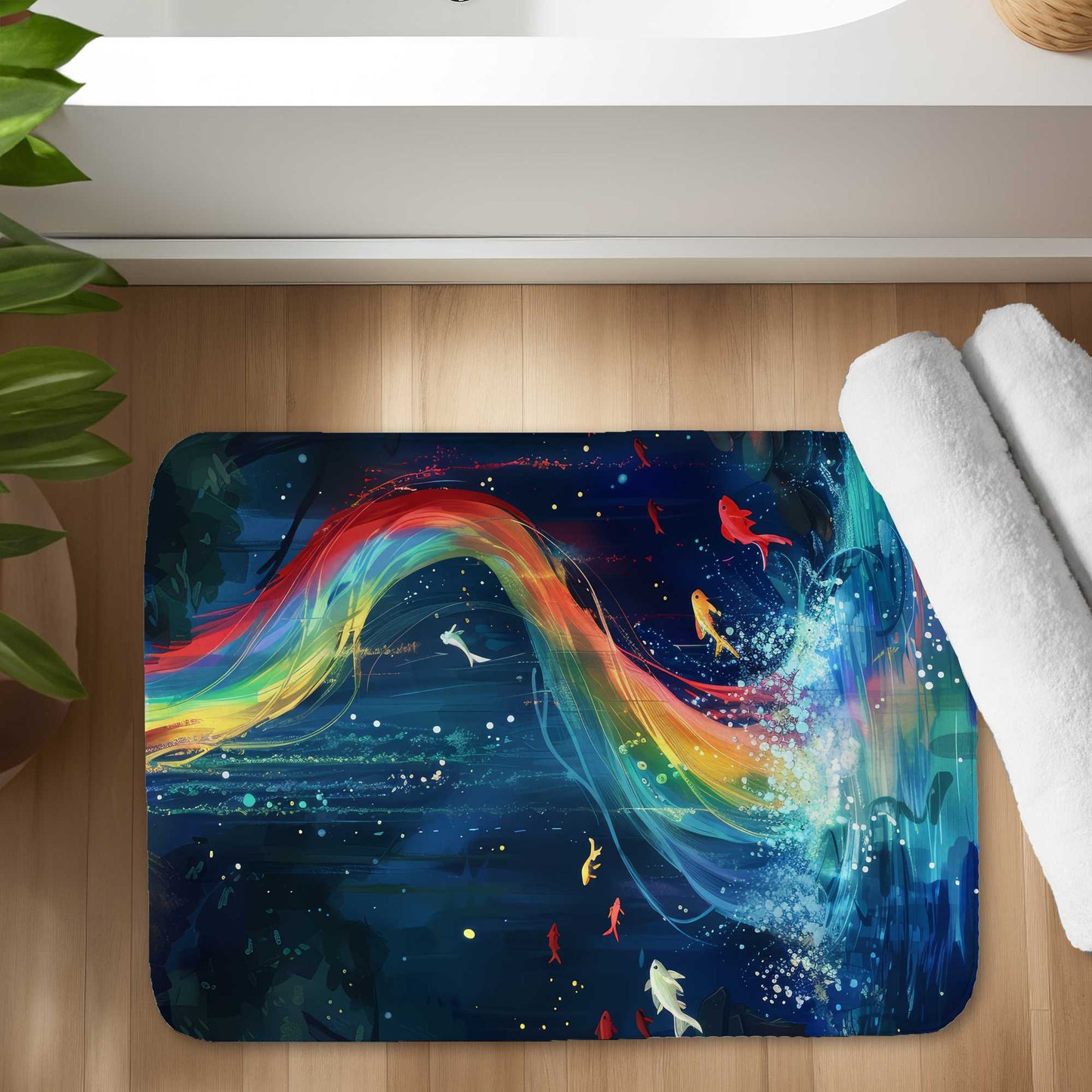 Swirl Bath Mat | Stylish, Soft Home Decor Rug