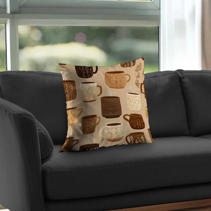 Cozy Cup Collection Poly Twill Throw Pillow - Home Decor