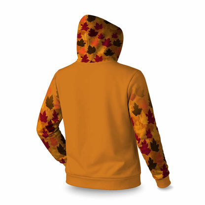 Autumn Glow Leaves Sleevie Pullover Hoodie | Cozy Apparel