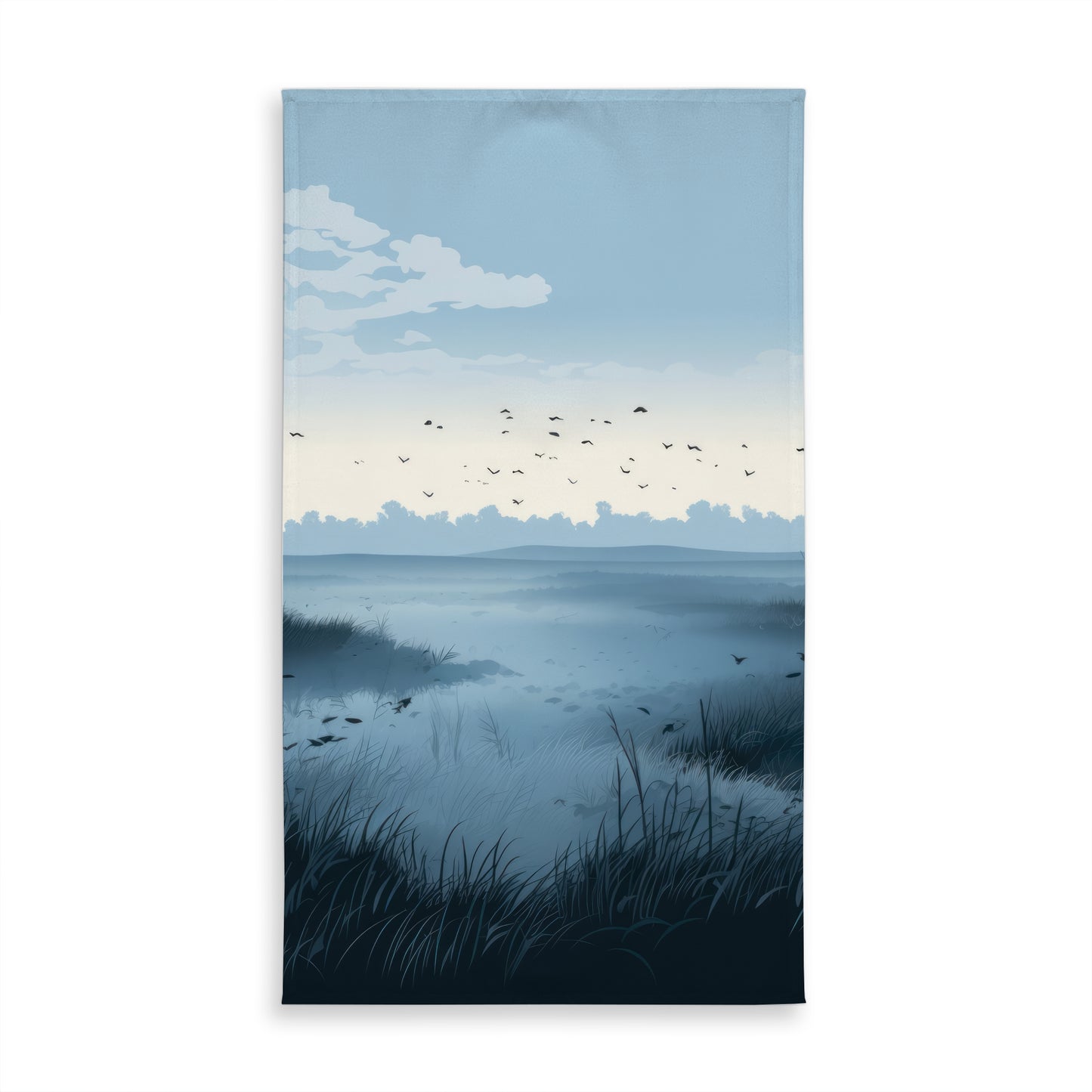 Evening Marsh Blue Tablecloth | Indoor Outdoor Home Decor