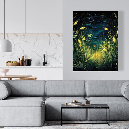 Lit plains - 32"x32" Canvas