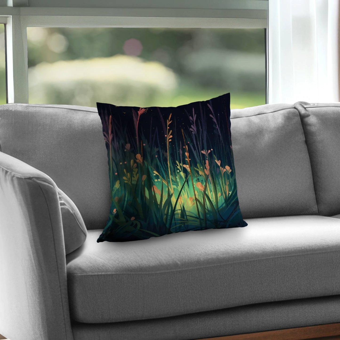 Between twigs - Throw pillow - Print on demand