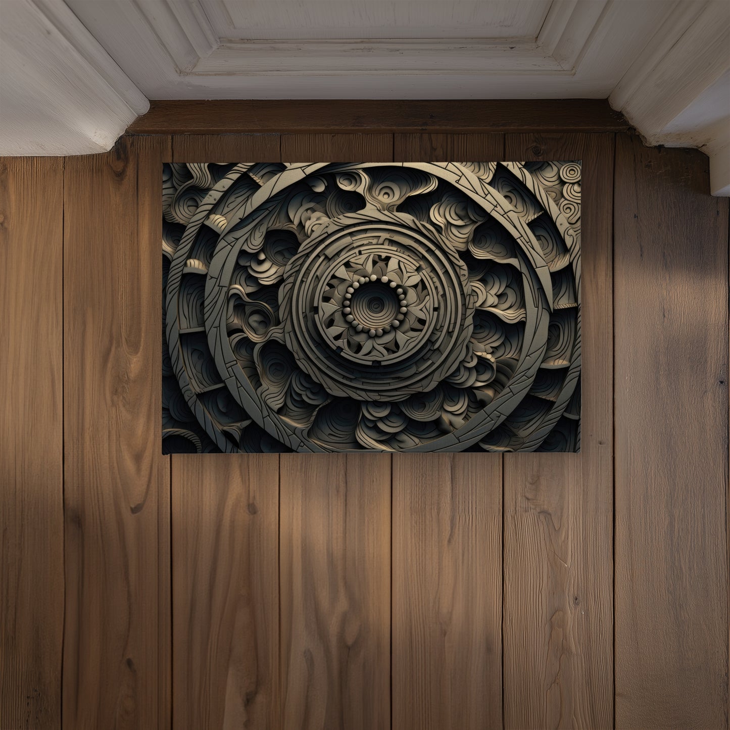 Cycles Gray Indoor Outdoor Door Mat | Home Decor Essential