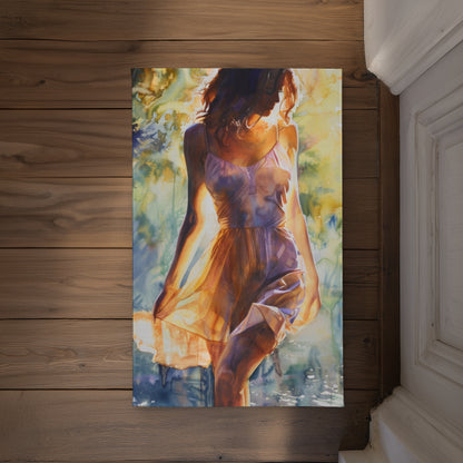 Out of the Water Blue Indoor Outdoor Door Mat | Home Decor