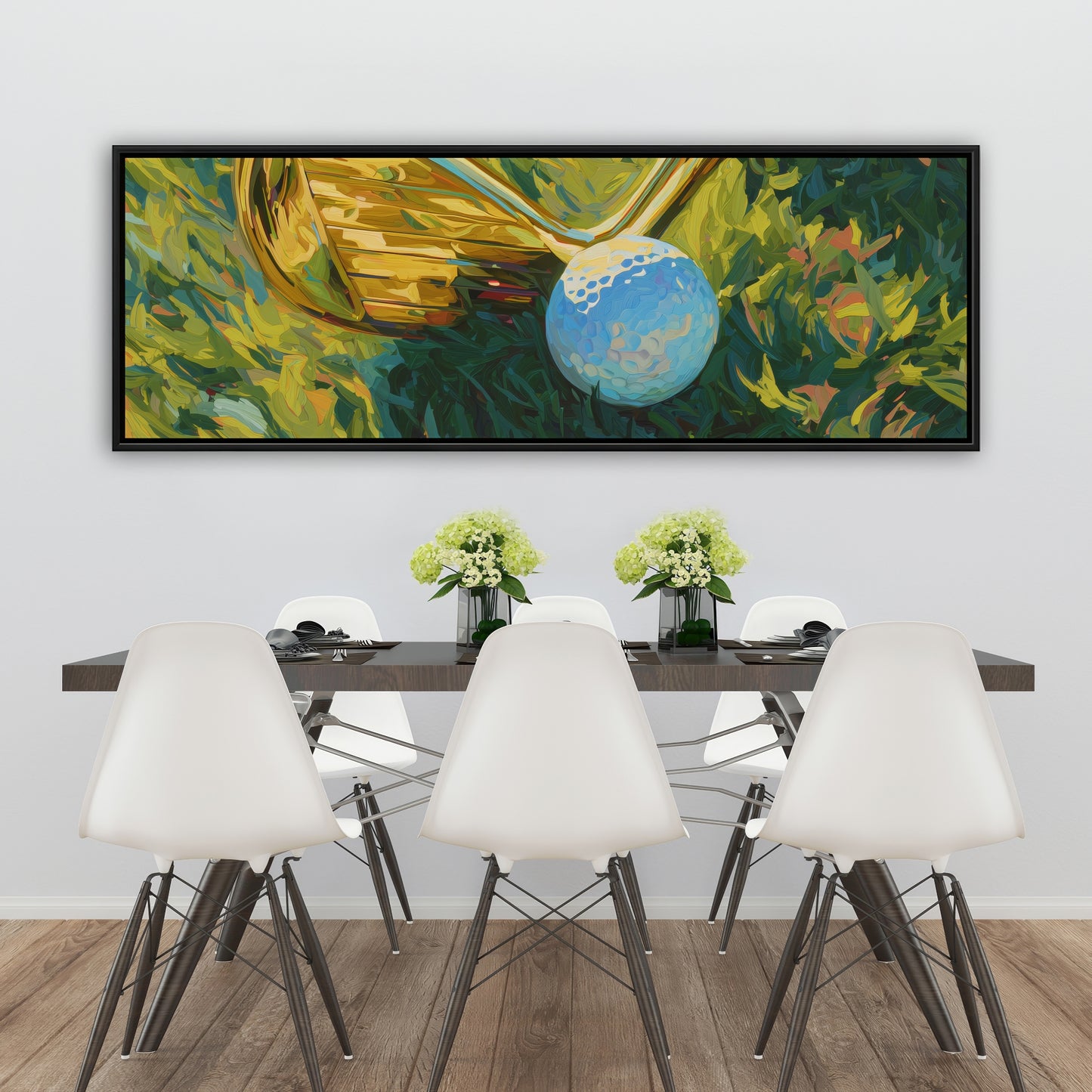 Golden club - 24"x24" Framed canvas