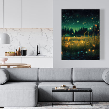 Light in the Dark - Black Canvas Wall Art for Home Decor