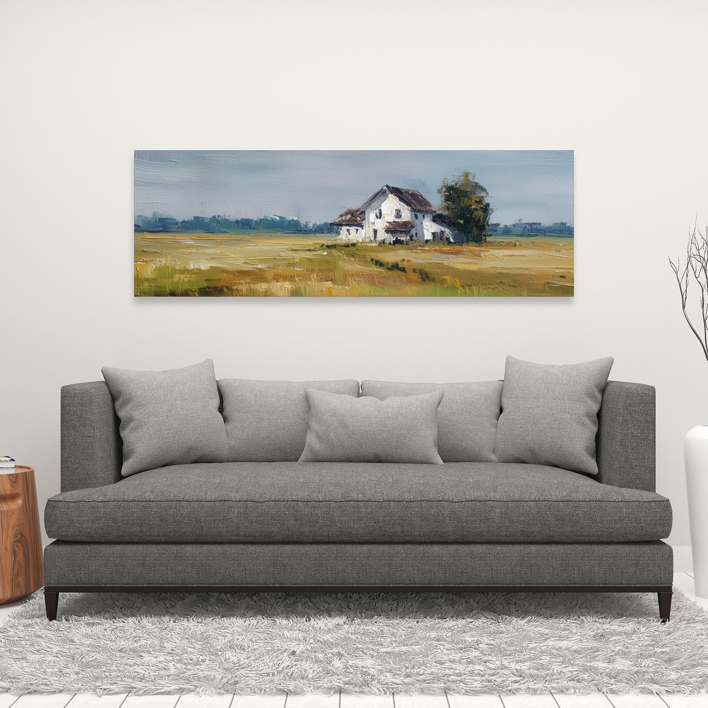 Marsh White Canvas for Home Decor - Stylish Wall Art