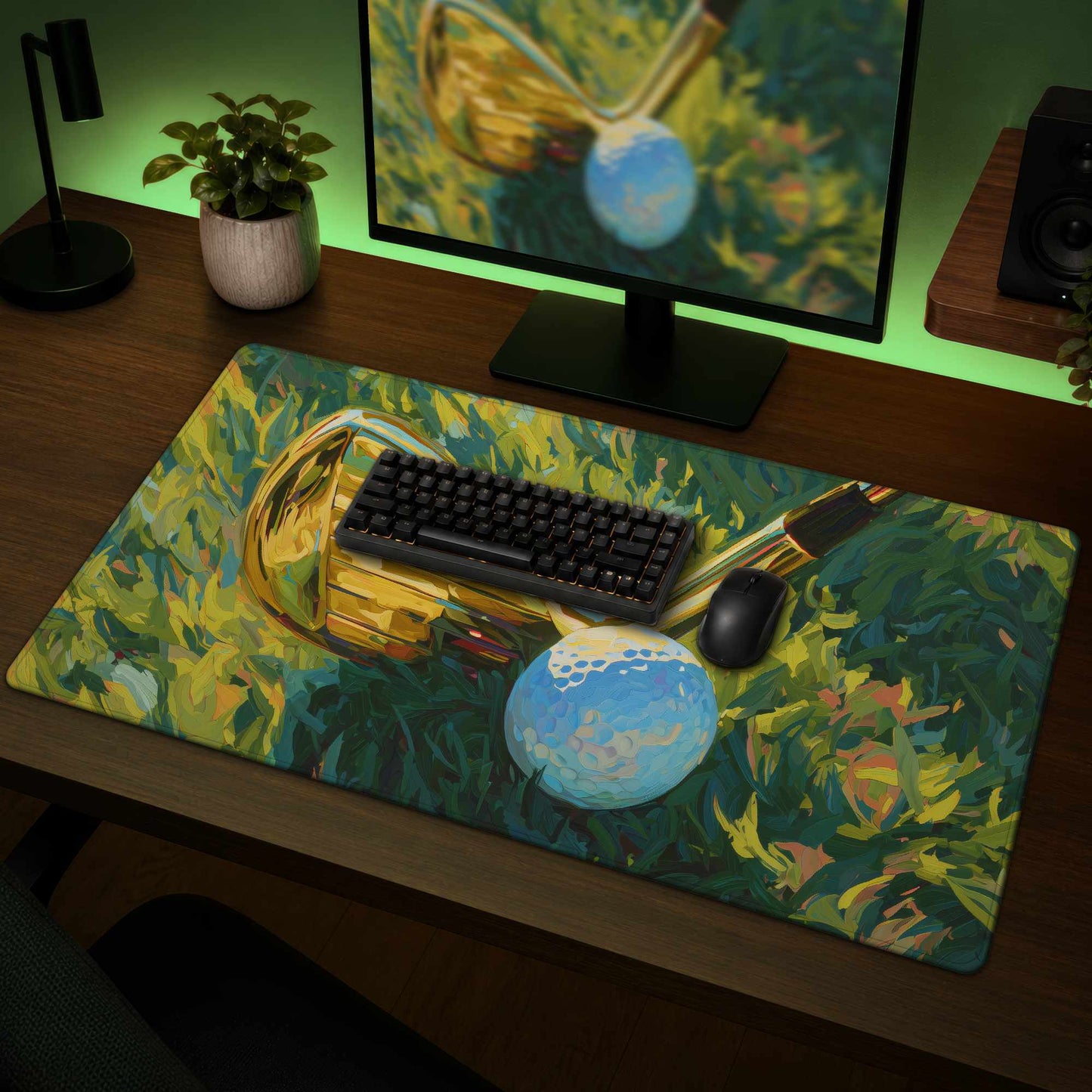 Golden club Desk Mat - Stylish Home Decor for Your Workspace