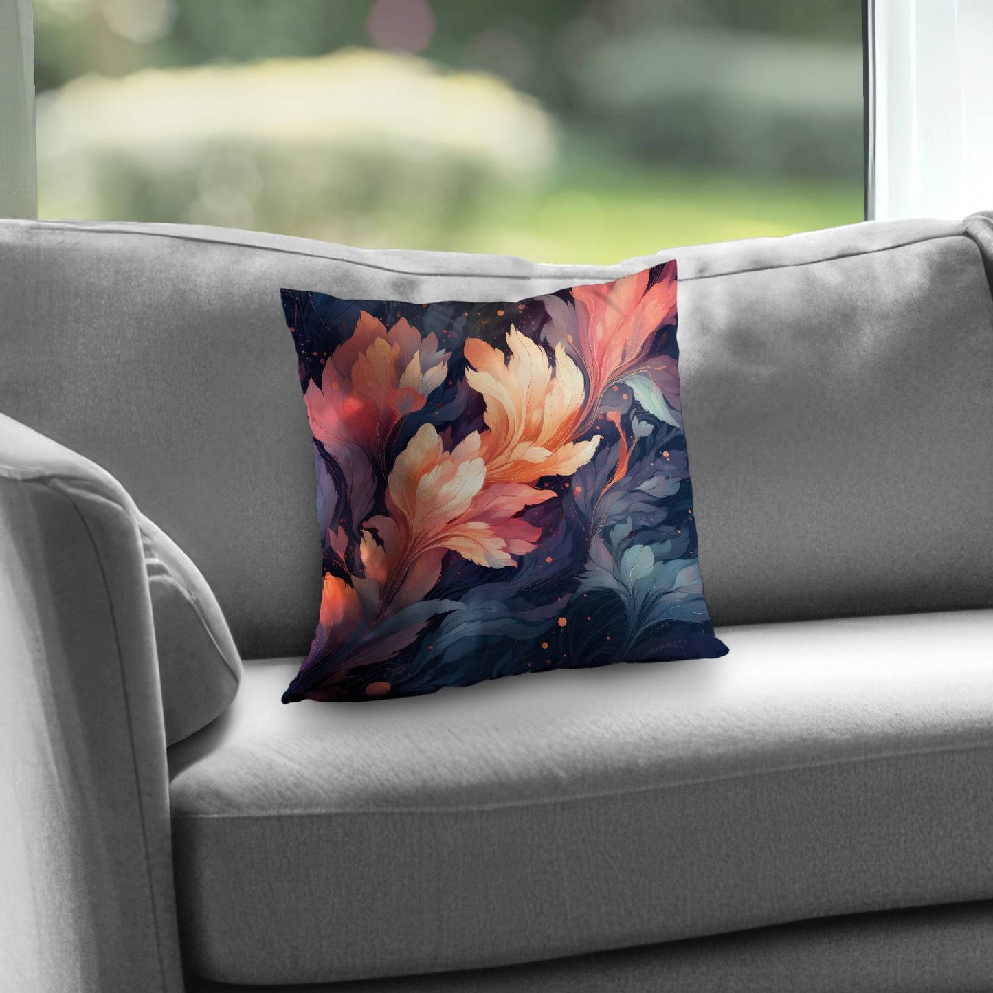 Ethereal Poly Twill Throw Pillow | Elegant Home Decor Accent