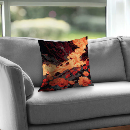The big burn - Poly Twill Throw Pillow for Home Decor