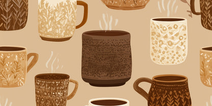 Cozy Cup Collection Desk Mat - Stylish Home Decor Essential