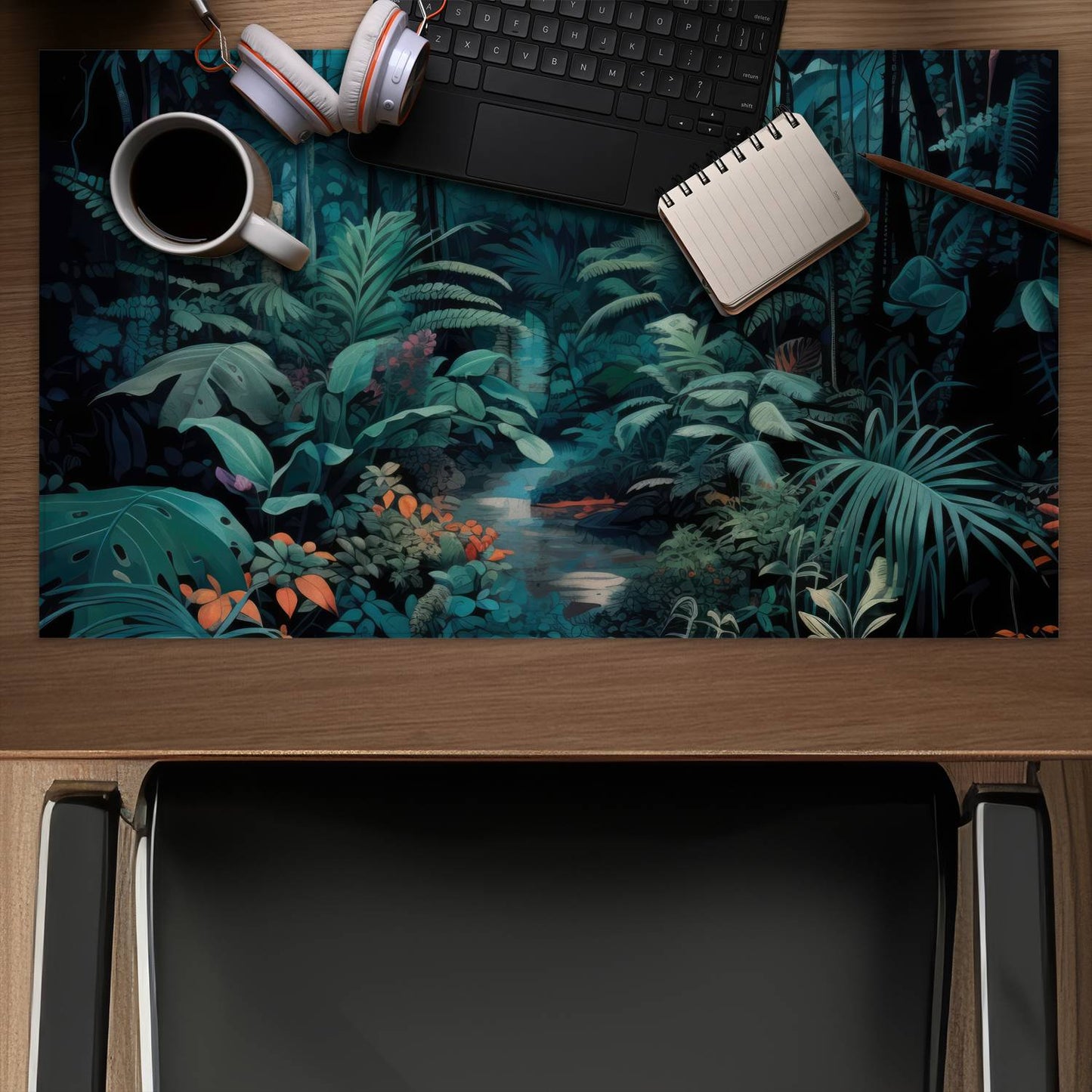 Deep in the jungle - Desk mat - Print on demand